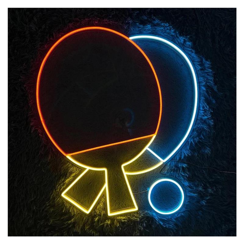 Hall Table Tennis - LED 탁구 패들 네온 사인, 탁구장