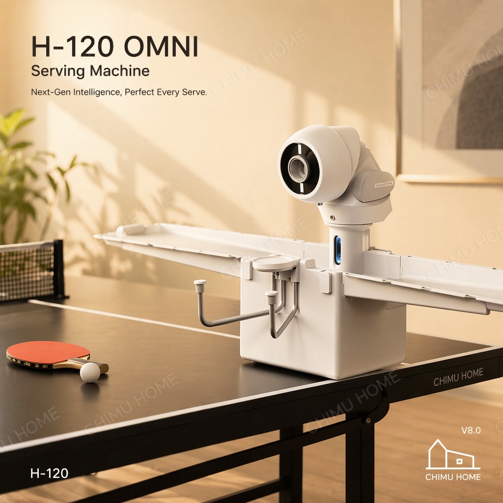 Table Tennis Trainer - 【CHIMU HOME】OMNI 스마트 탁구 서빙 머신