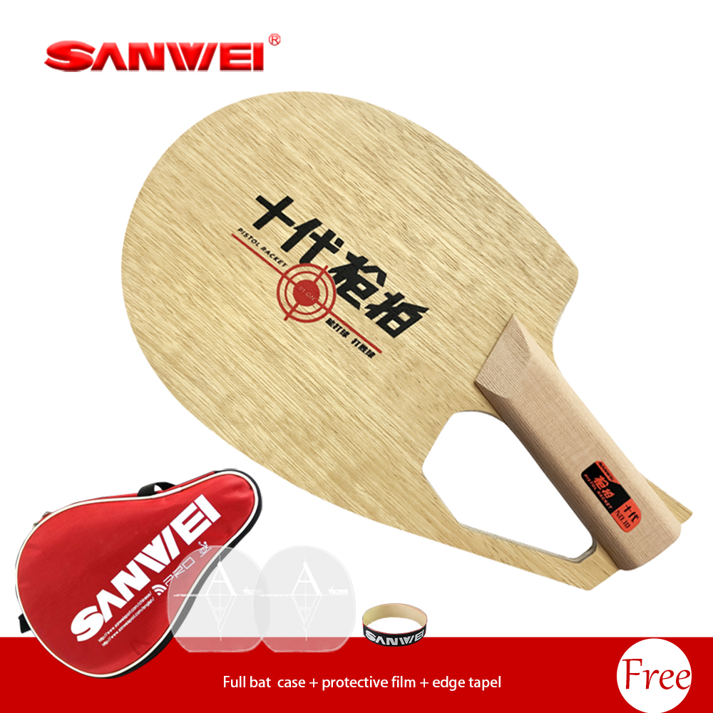 오리지널 SANWEI 특허받은 권총형 라켓 쉐이크핸드  - Table Tennis Blade 리뷰 및 가격