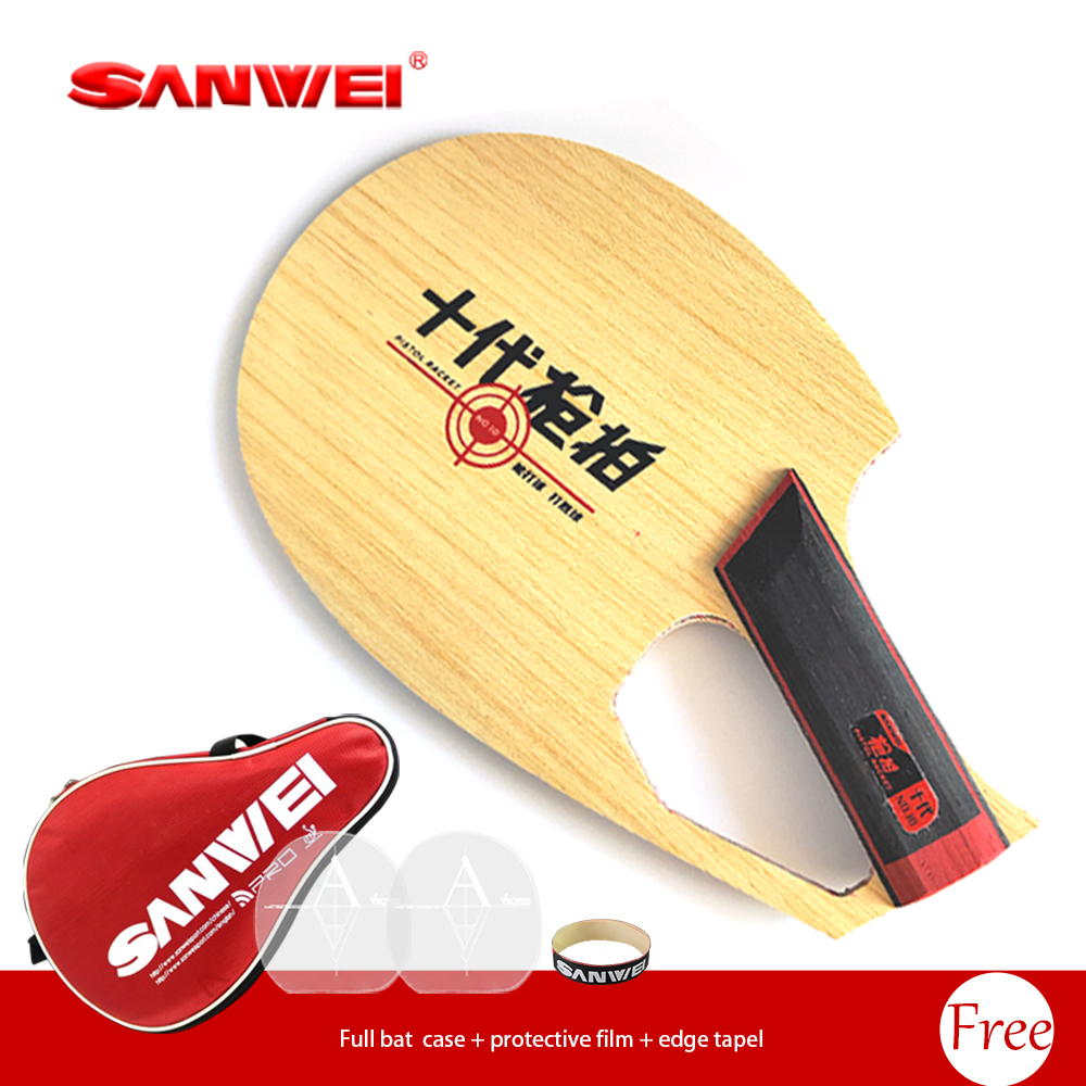 오리지널 SANWEI 특허받은 권총형 라켓 쉐이크핸드  - Table Tennis Blade 리뷰 및 가격