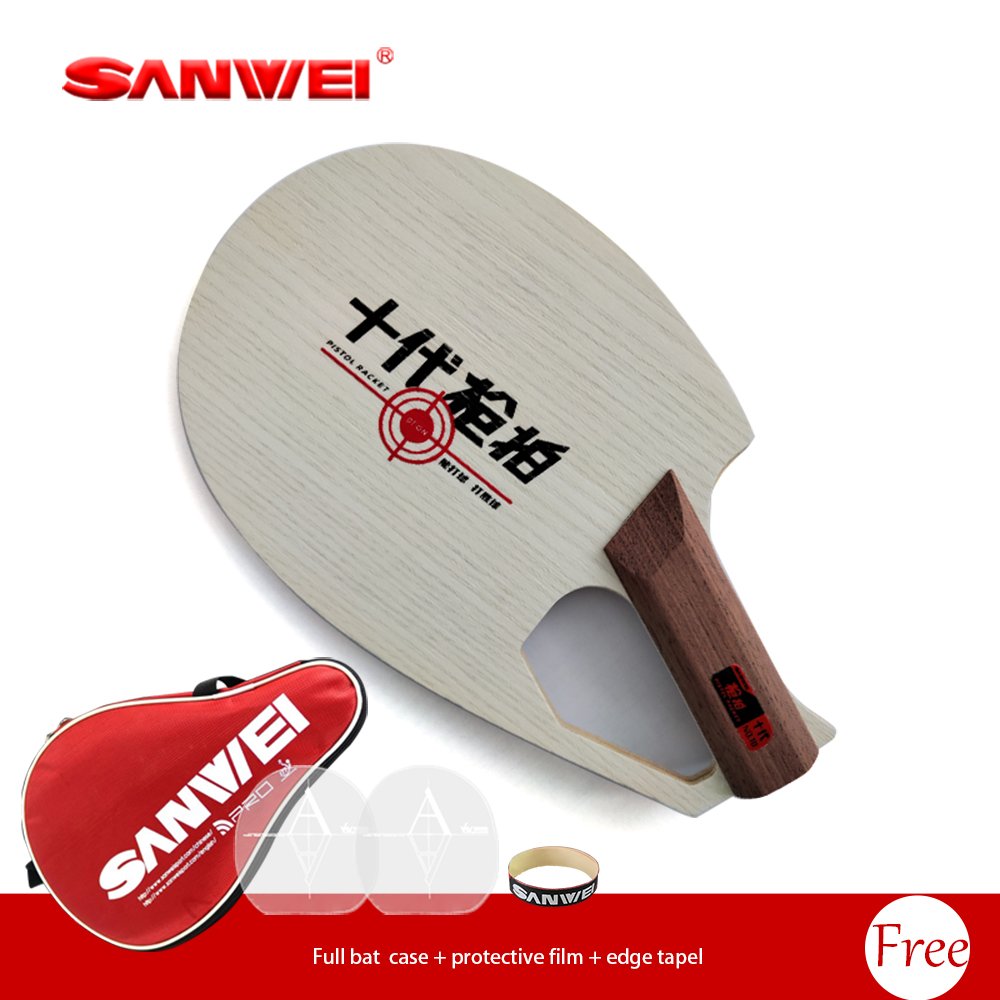 오리지널 SANWEI 특허받은 권총형 라켓 쉐이크핸드  - Table Tennis Blade 리뷰 및 가격