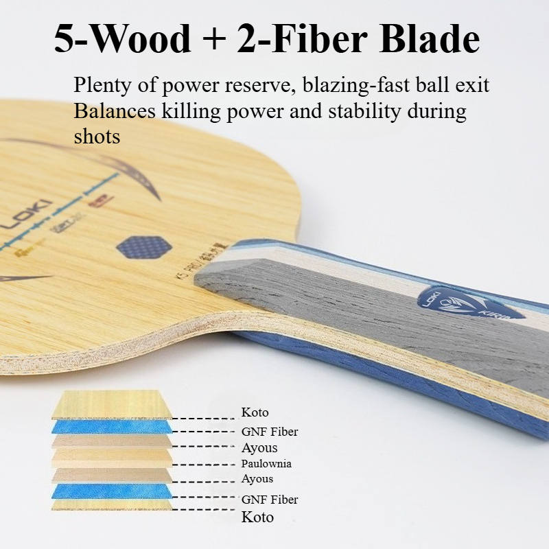 LOKI 키린 K5 PRO 탁구 라켓 5겹 목재 내장/ - Table Tennis Blade 리뷰 및 가격